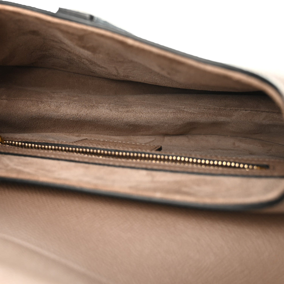 Christian Dior Grained Calfskin Saddle Bag Warm Taupe