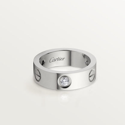 18K Gold 3 Diamonds Cartier Love Ring