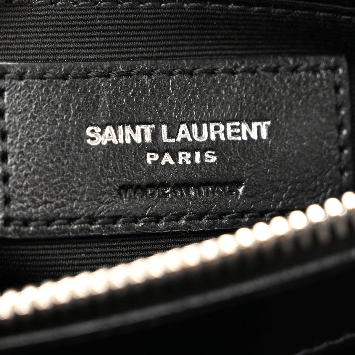 Saint Laurent Calfskin Y Quilted Large Loulou Chain Satchel Black