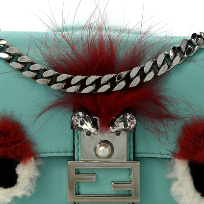 Fendi Nappa Rabbit Fox Fur Micro Buggie Baguette Tiffany 1981735