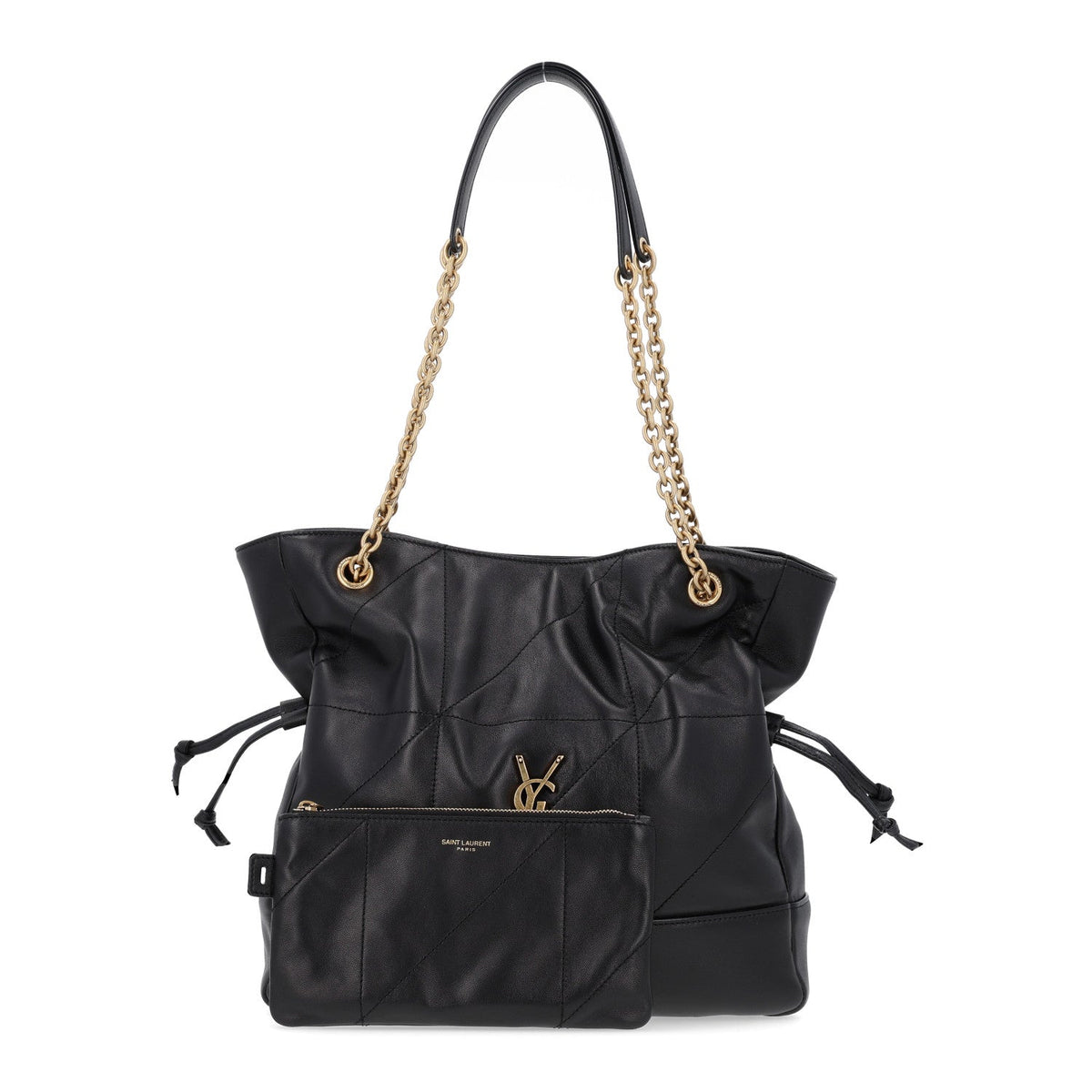 Saint Laurent Lambskin Small Jamie Shopping Tote Black