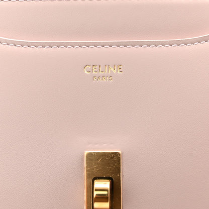 Celine Satinated Calfskin Mini 16 Top Handle Bag Bleached Pink