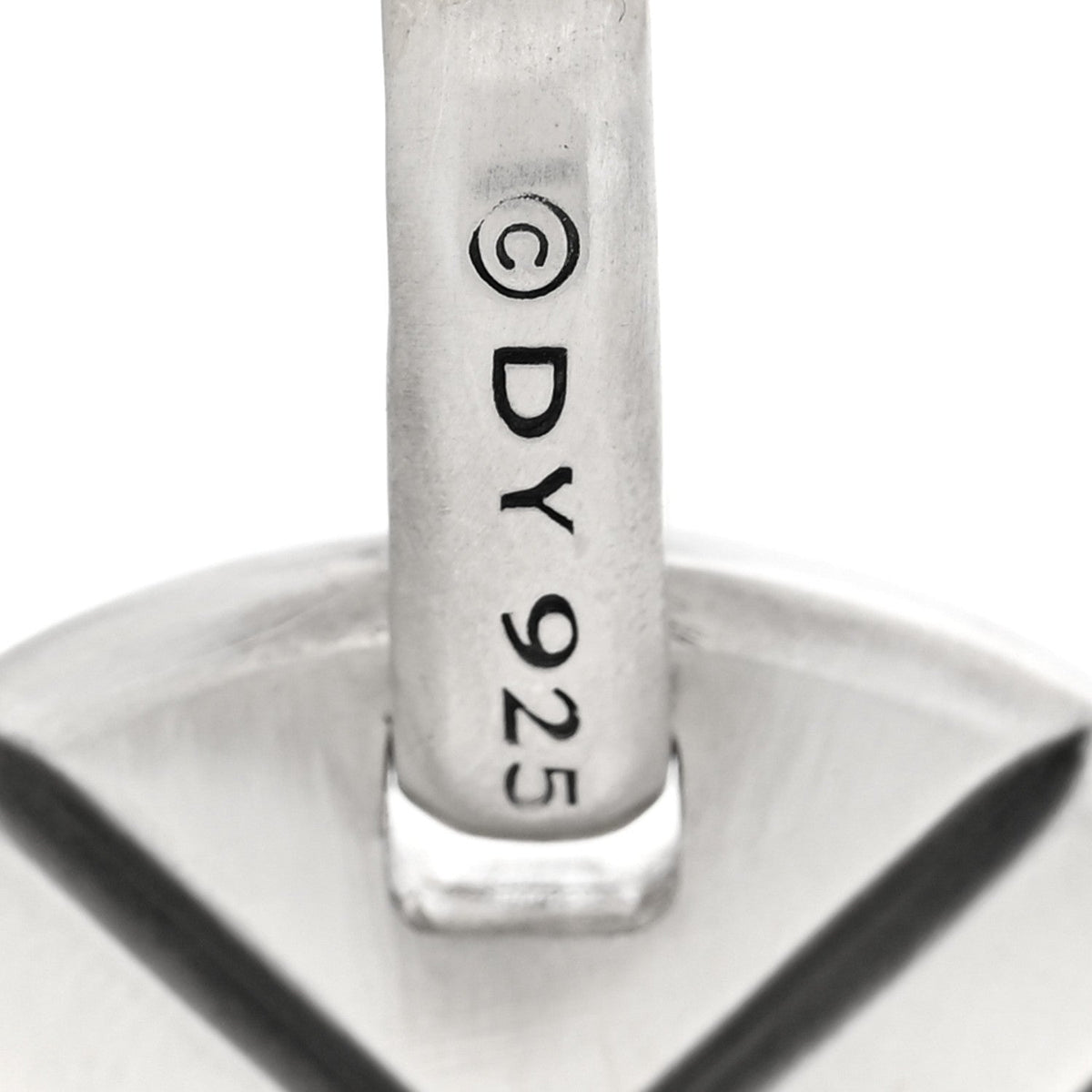 David Yurman Sterling Silver Pietersite 42mm Dog Tag Pendant