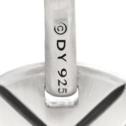 David Yurman Sterling Silver Pietersite 42mm Dog Tag Pendant