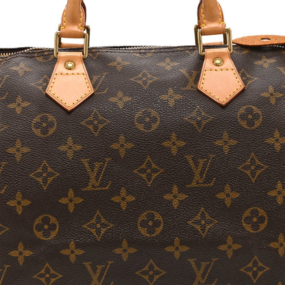 Louis Vuitton Monogram Speedy 35 Brown