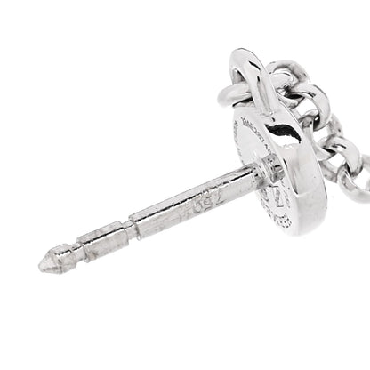 Hermes 18K White Gold Diamond Kelly Clochette Drop Earrings