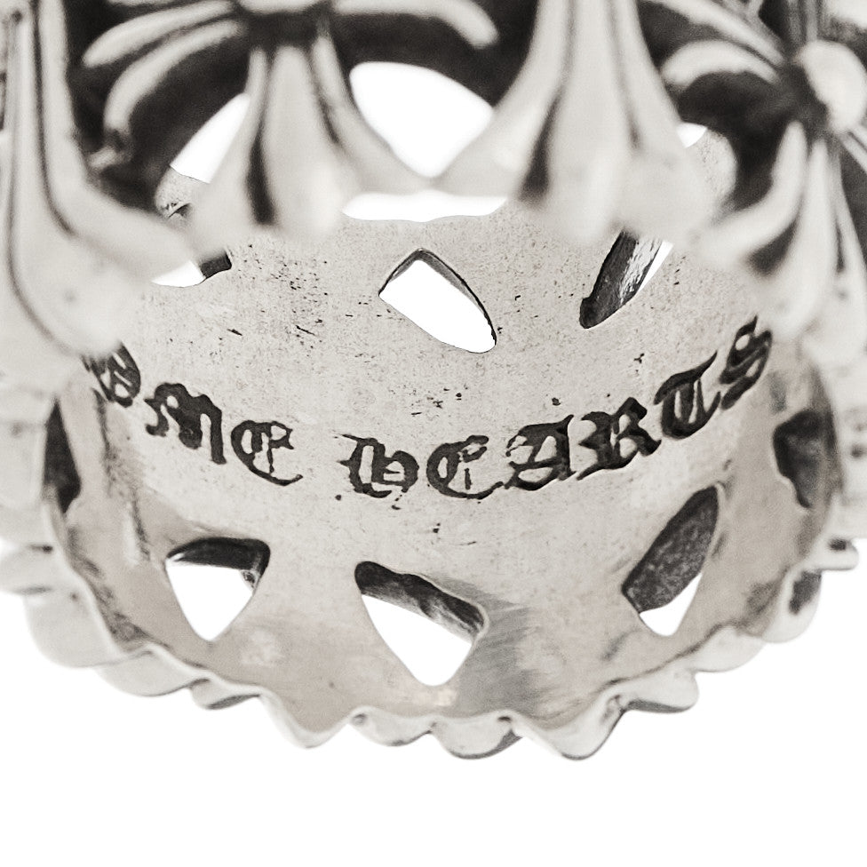 Chrome HeartsSterling Silver Cemetery Cross Ring 54 6.75