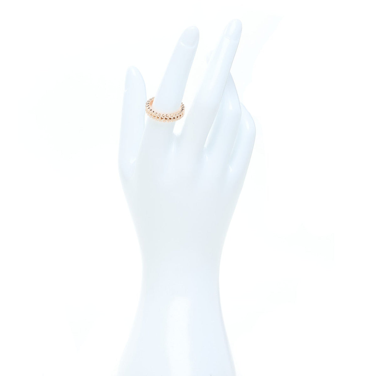Anita Ko18K Rose Gold Diamond Braided Ring 54 7