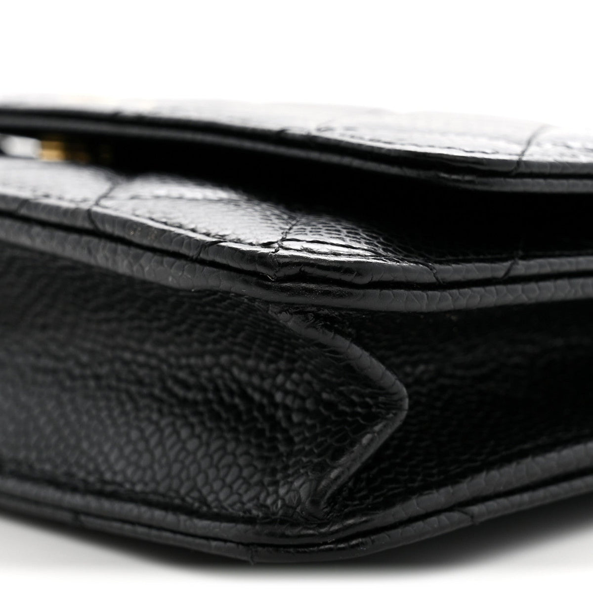 Chanel Caviar Quilted Wallet on Chain WOC Black