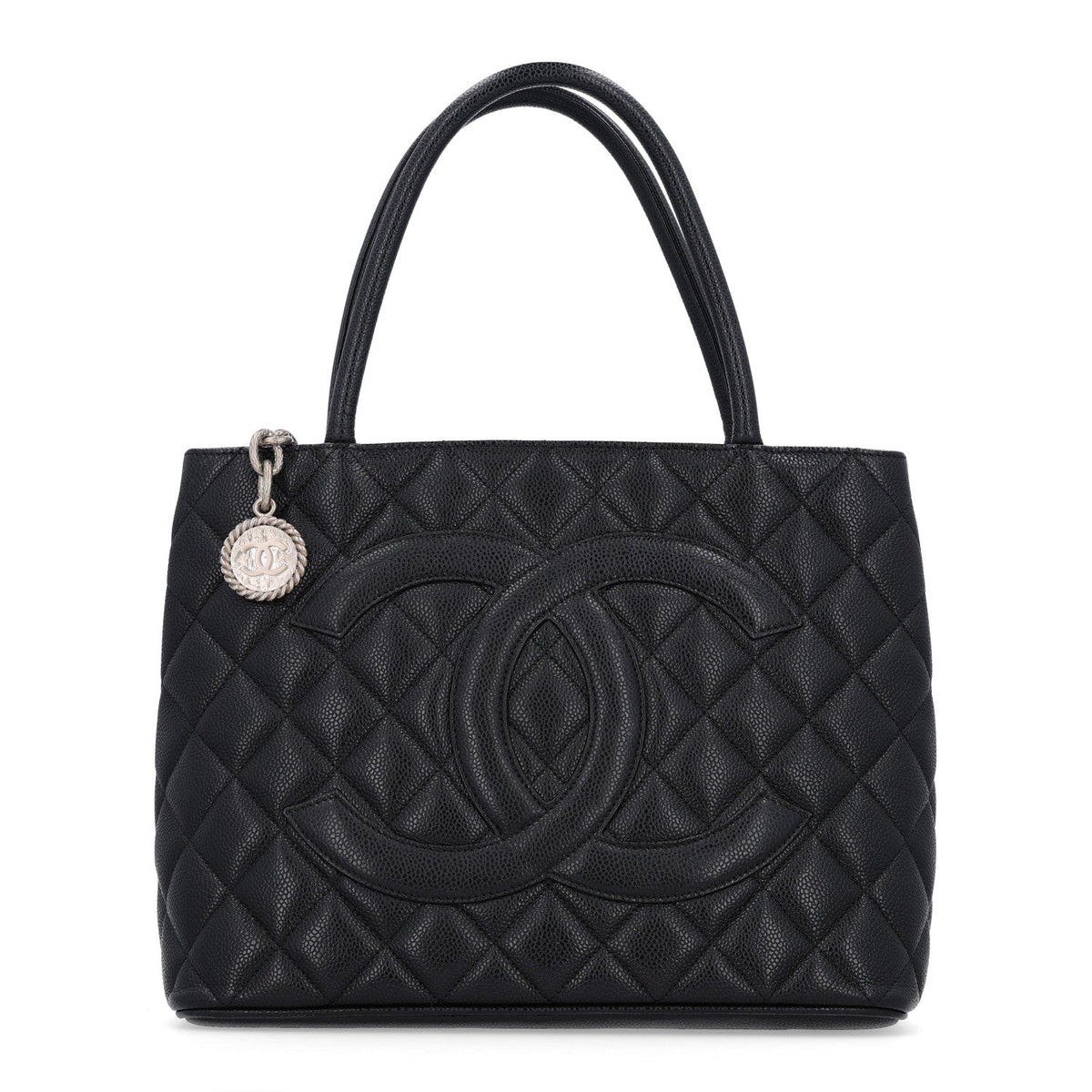 Chanel Caviar Quilted Medallion Tote Black 1983992