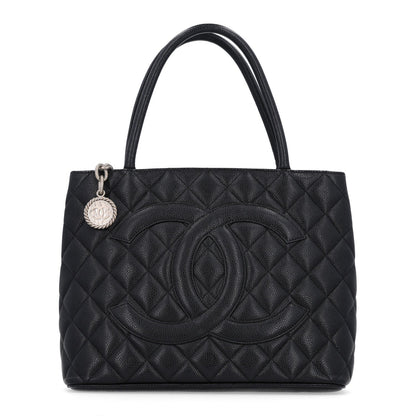 Chanel Caviar Quilted Medallion Tote Black 1983992
