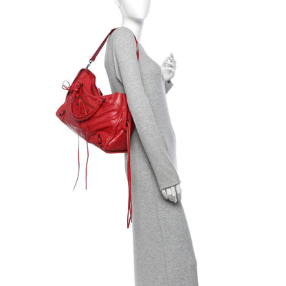 Balenciaga Agneau Classic Hardware City Rouge Cardinal