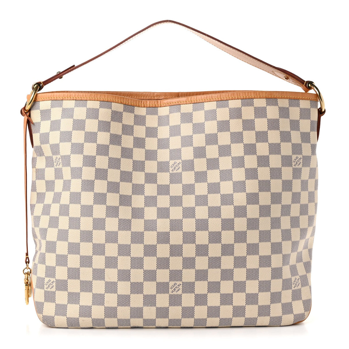 Louis Vuitton Damier Azur Delightful MM Rose Ballerine