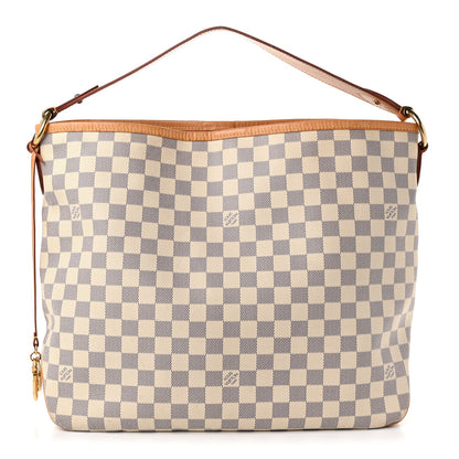 Louis Vuitton Damier Azur Delightful MM Rose Ballerine