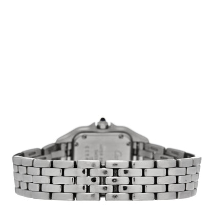 Cartier Stainless Steel 22mm Panthere Quartz Watch Ivory