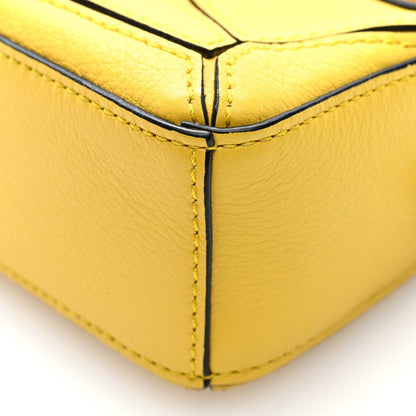 Loewe Calfskin Nano Puzzle Bag Yellow
