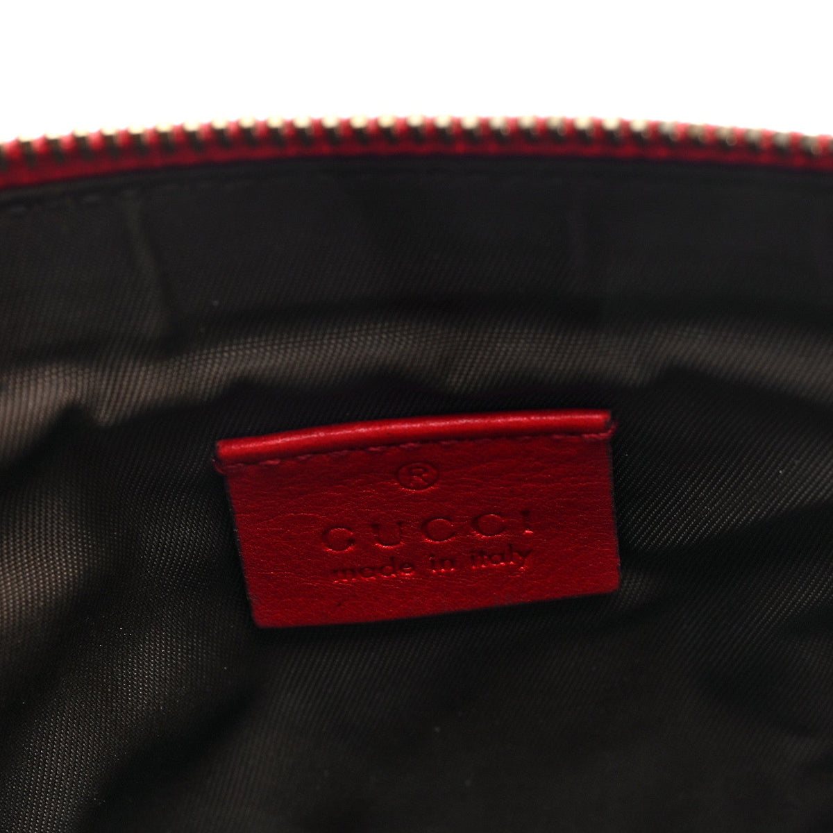 Gucci Guccissima Signature New Britt Wristlet Red