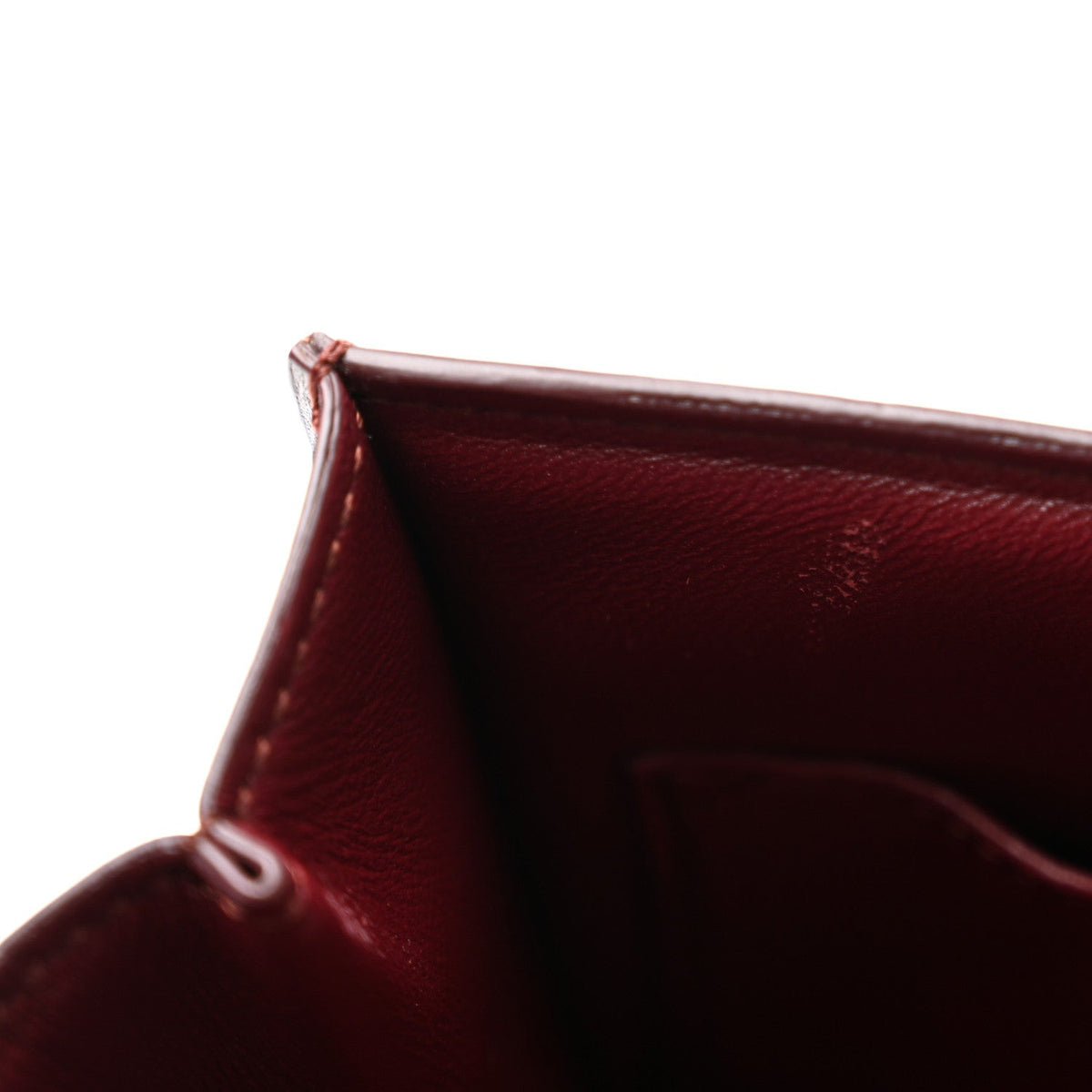 Celine Box Calfskin Medium Classic Box Flap Bag Burgundy