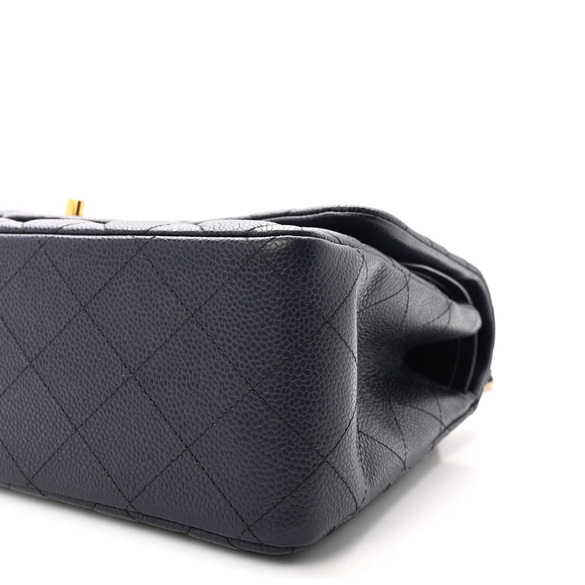 Chanel Caviar Quilted Jumbo Double Flap Navy Blue 1918305