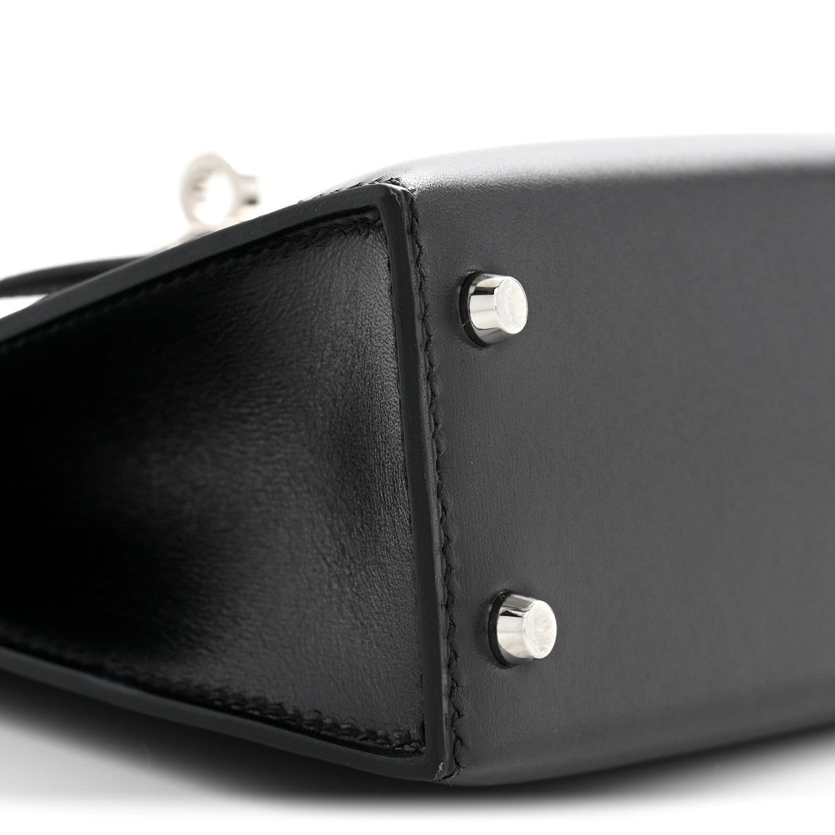 Hermès Box Calfskin Mini Kelly Sellier 20 Black