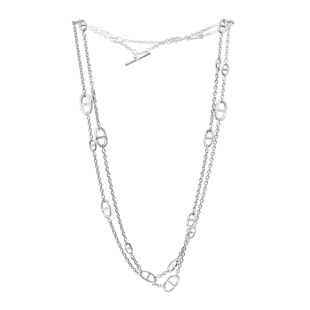 Hermès Sterling Silver Farandole Necklace 160