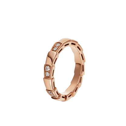 18K Gold Diamonds BVLGARI Serpenti Viper Ring