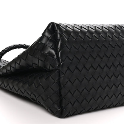 Bottega Veneta Nappa Intrecciato Large Andiamo Shoulder Bag Black