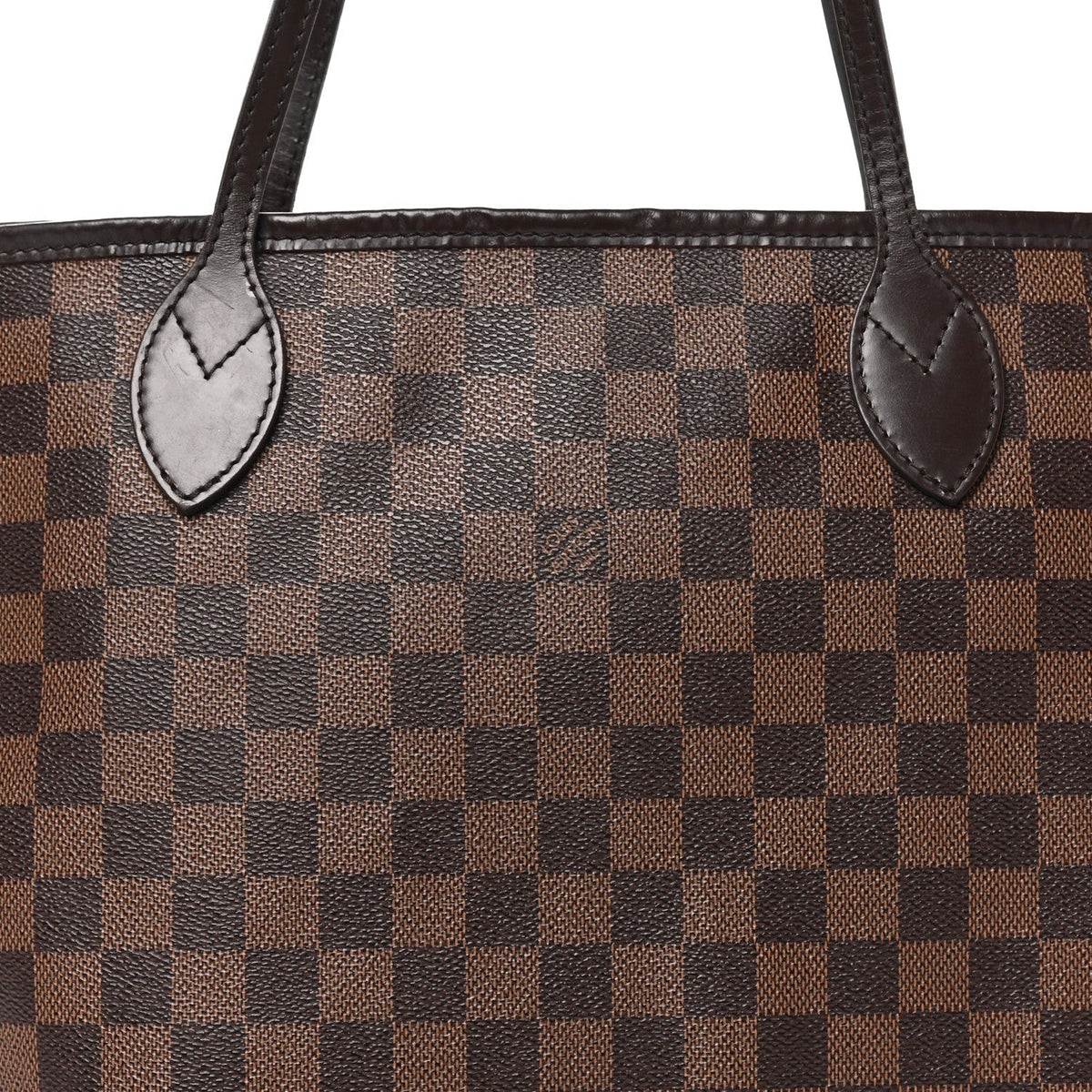 Louis Vuitton Damier Ebene Neverfull MM Bag Brown