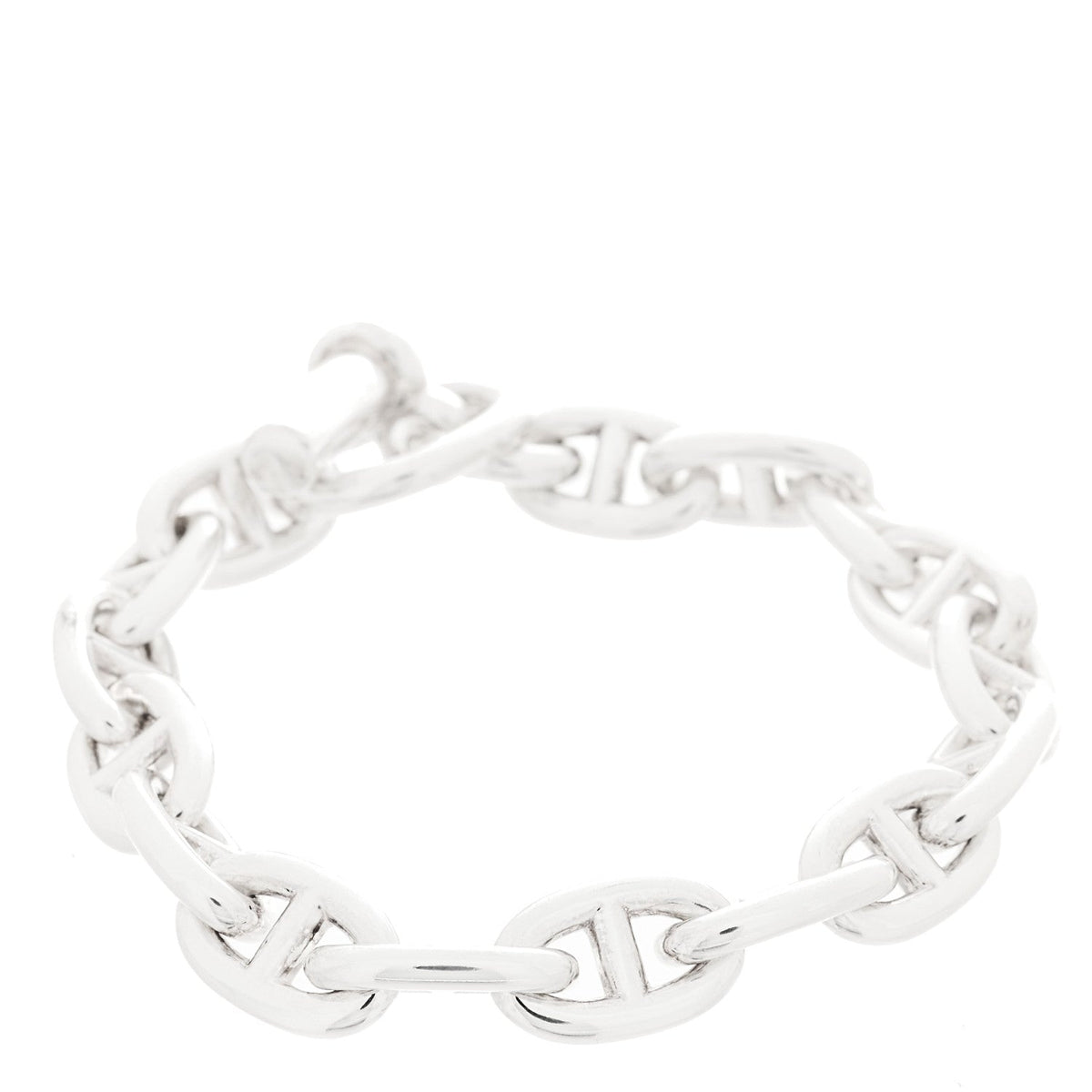Hermes Sterling Silver MM Chaine d'Ancre Bracelet