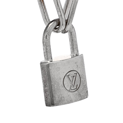 Louis Vuitton Sterling Silver Virgil Abloh Lockit Bracelet Blue Yellow