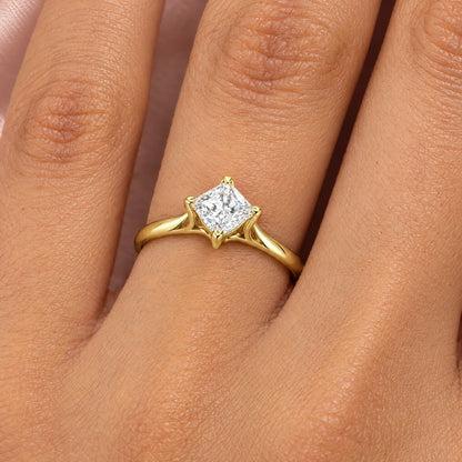 Camille 18K Gold Plated 925 Sterling Silver Cubic Zirconia Ring