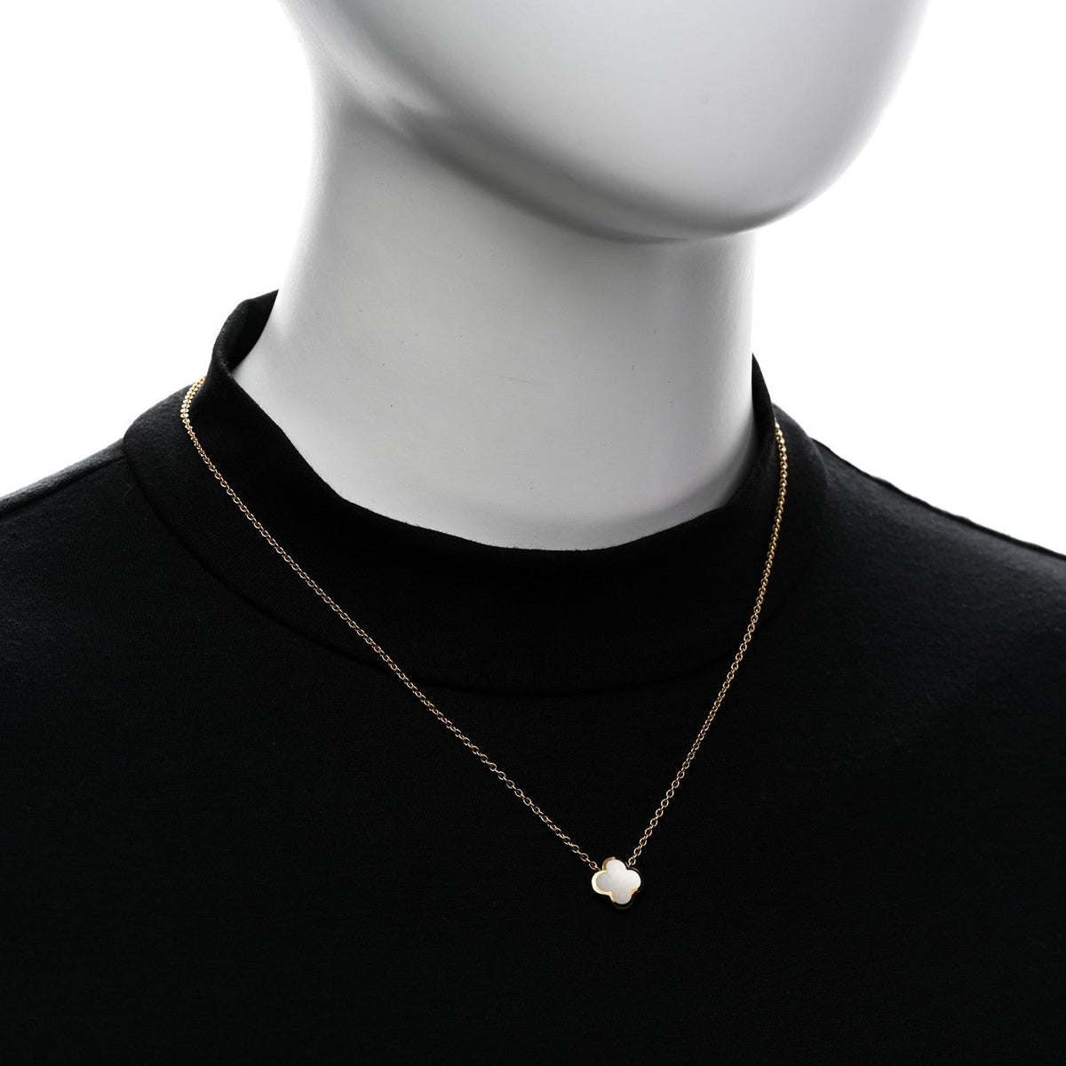 Van Cleef & Arpels 18K Yellow Gold Pure Alhambra Pendant Necklace