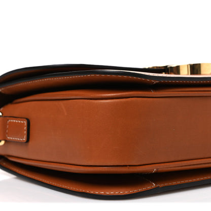 Celine Natural Calfskin Medium Triomphe Bag Tan