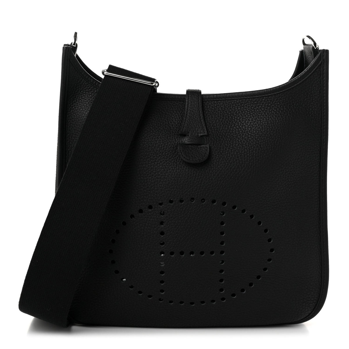 Hermes Taurillon Clemence Evelyne III PM Black