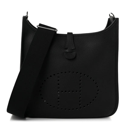 Hermes Taurillon Clemence Evelyne III PM Black