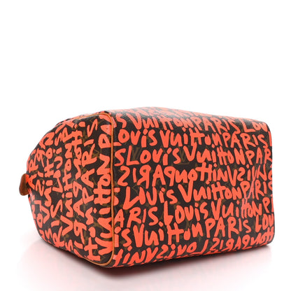 Louis Vuitton Monogram Graffiti Speedy 30 Orange