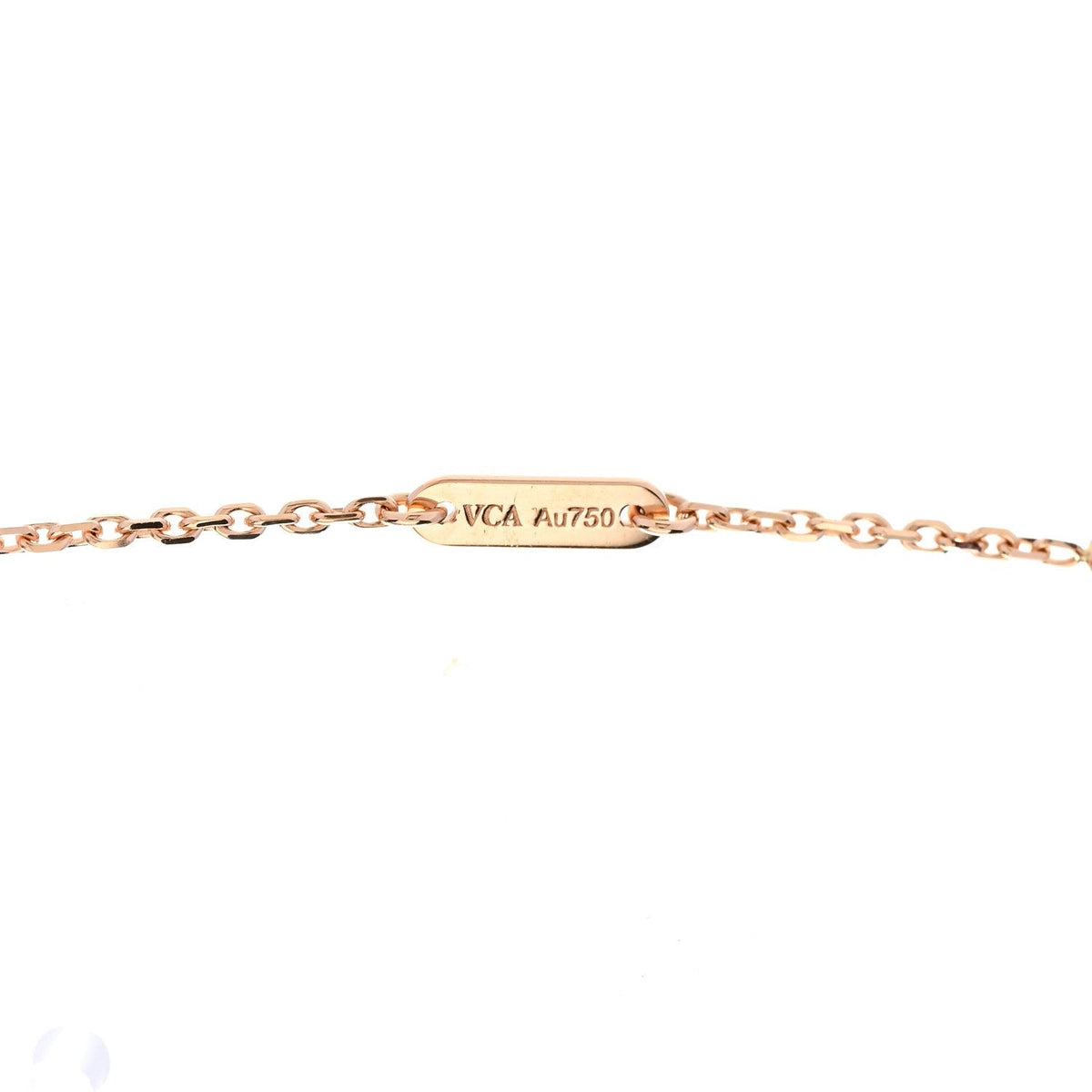 Van Cleef & Arpels 18K Rose Gold Carnelian Sweet Alhambra Heart Pendant Necklace