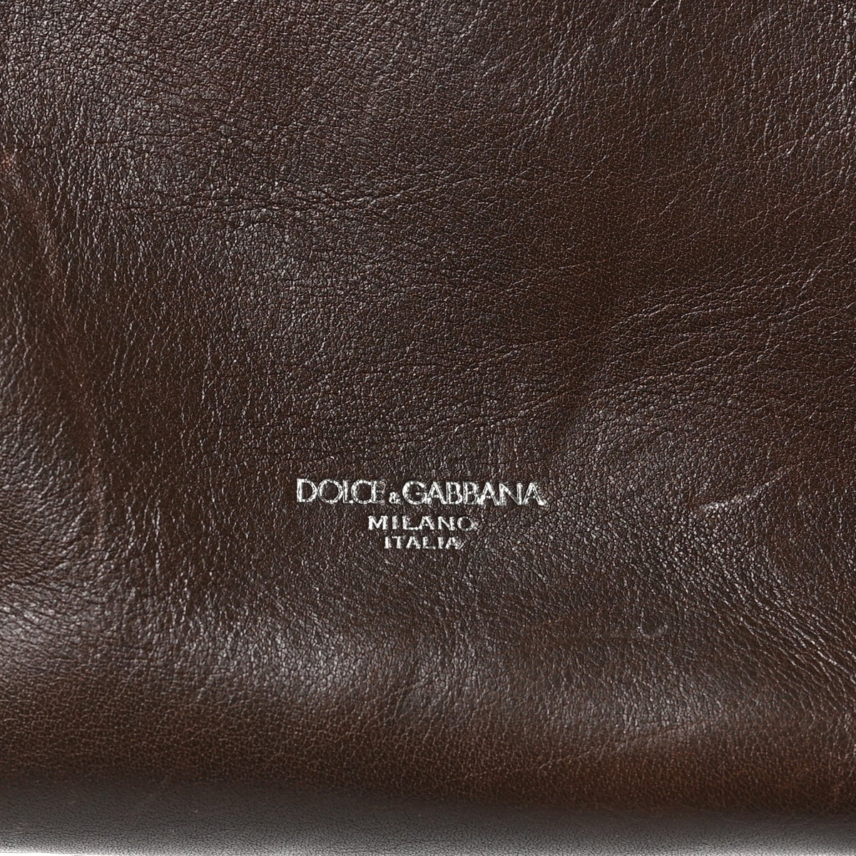 Dolce & Gabbana Tempesta Calfskin Atene Shopping Bag Brown