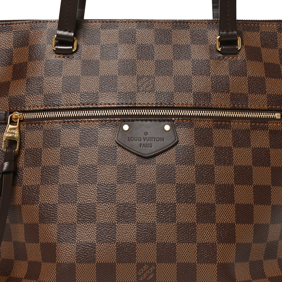 Louis Vuitton Damier Ebene Iena MM Bag Brown