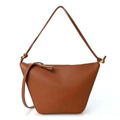 Loewe Calfskin Mini Hammock Hobo Tan