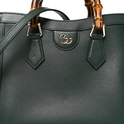 Gucci Sweetbread Calfskin Small Diana Tote Bag Green 1984172