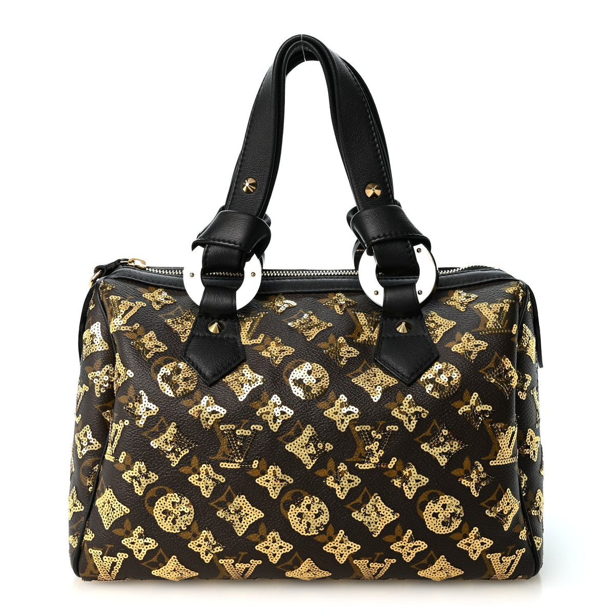 Louis Vuitton Monogram Sequins Eclipse Speedy 28 Gold