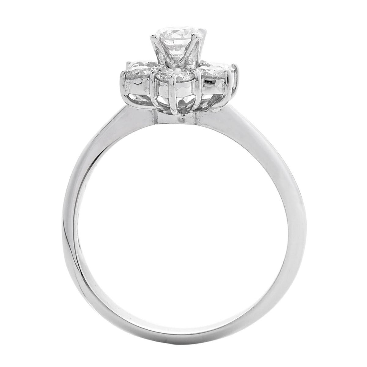 Parker & West by FASHIONPHILEPlatinum Diamond 1.02ctw Flower Ring 54 7