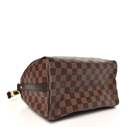 Louis Vuitton Damier Ebene Speedy Bandouliere 25 Brown