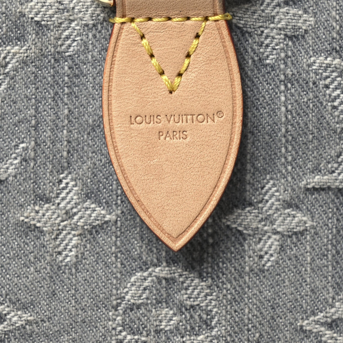 Louis Vuitton Monogram Denim Speedy Soft 30 Washed Gray