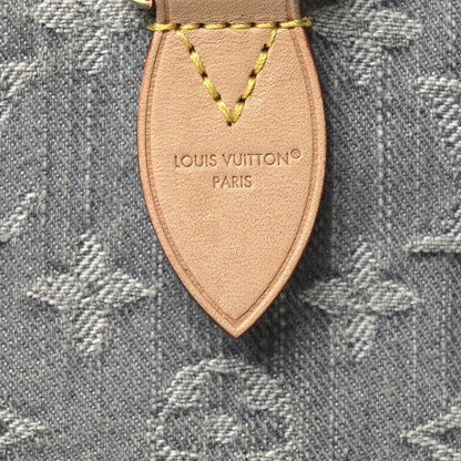 Louis Vuitton Monogram Denim Speedy Soft 30 Washed Gray