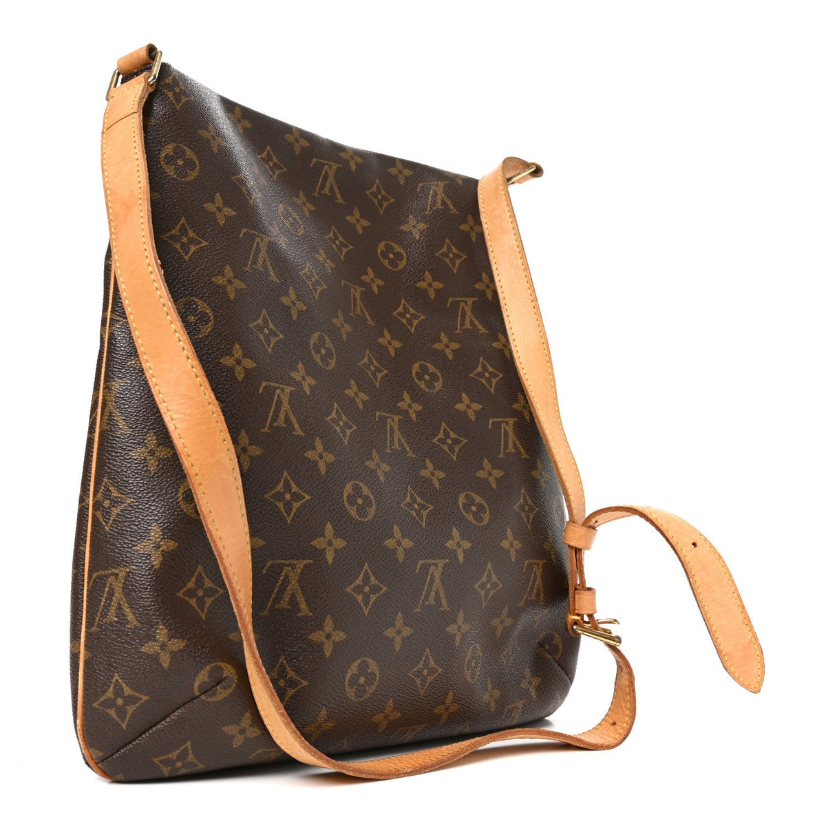 Louis Vuitton Monogram Coated Canvas Musette GM Brown