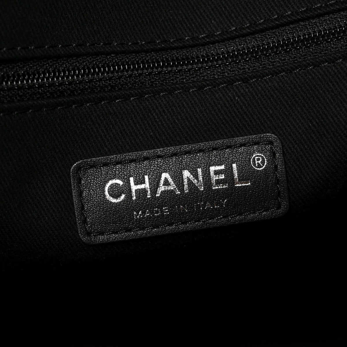 Chanel Lurex Boucle Medium Deauville Tote Black