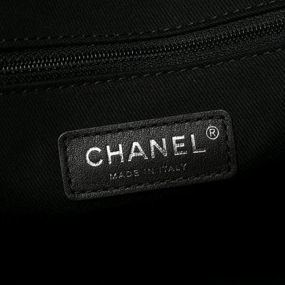 Chanel Lurex Boucle Medium Deauville Tote Black