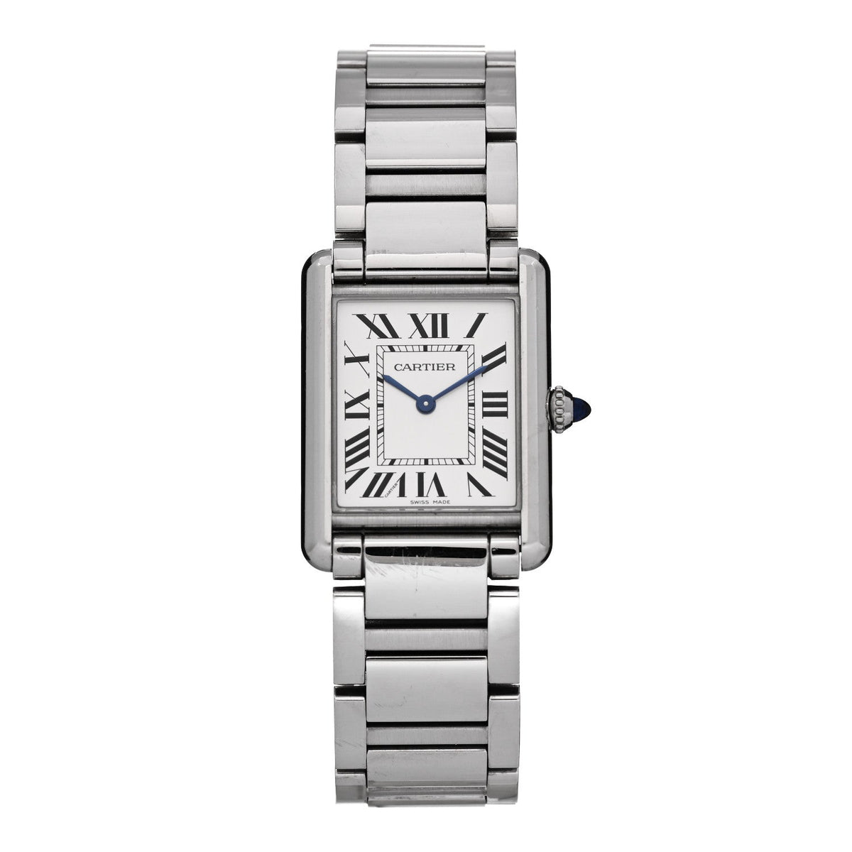 Cartier Stainless Steel 25mm Must de Cartier Tank Quartz Watch